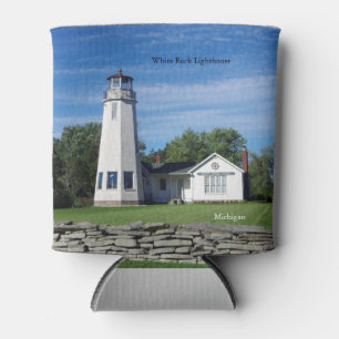 Porta-lata White Rock Light pode resfriar