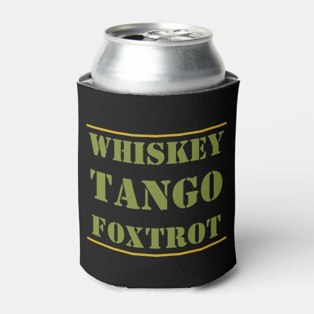 Porta-lata Whkey Tango Foxtrot WTF (Can Front)