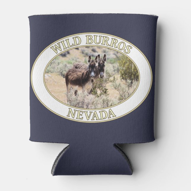 Porta-lata Wild Burros / Donkeys de Nevada Can Cooler (Frente)