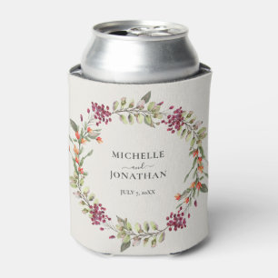 Porta-lata Wildflower Meadow Wedding Ecru