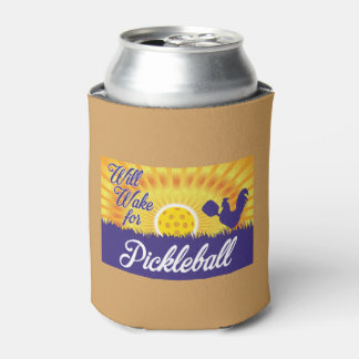 Porta-lata "Will Acordar for Pickleball" pode resfriar