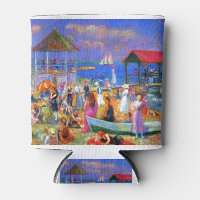 Porta-lata William Glackens Beach Scene (Frente)