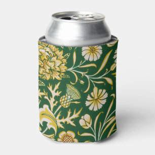 Porta-lata William Morris Cherwell Padrão Floral Verde