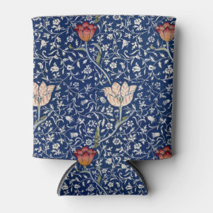 Porta-lata William Morris Medway Tulipa Azul Floral Arte