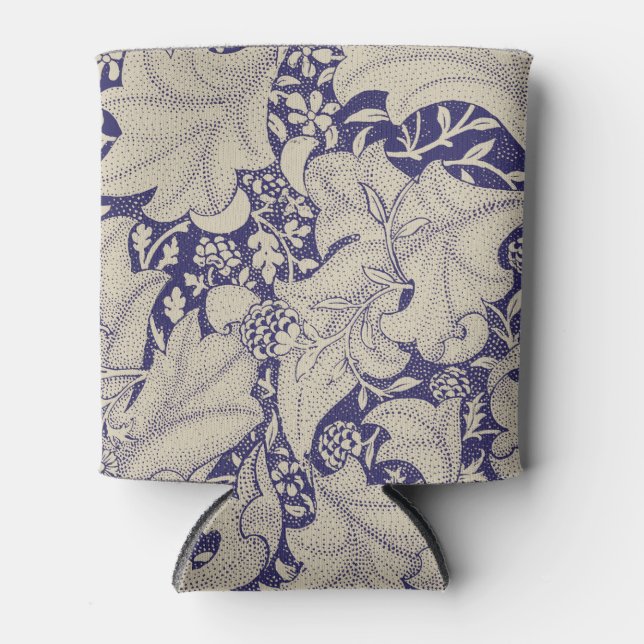 Porta-lata William Morris Wallflower Blue damask (Frente)