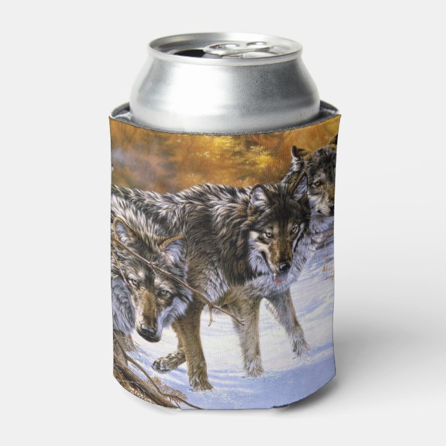 Porta-lata Wolf Pack Can Coolers (Can Front)
