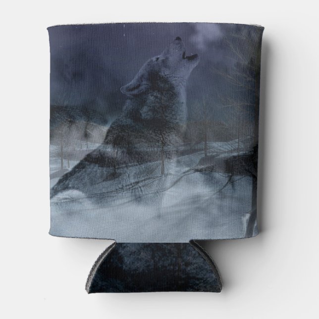 Porta-lata Wolf Spirit Moon Night (Frente)