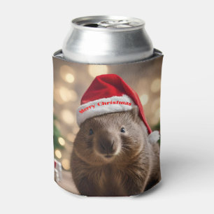 Porta-lata "Wombat Wonderland: A Cozy Christmas Eve"