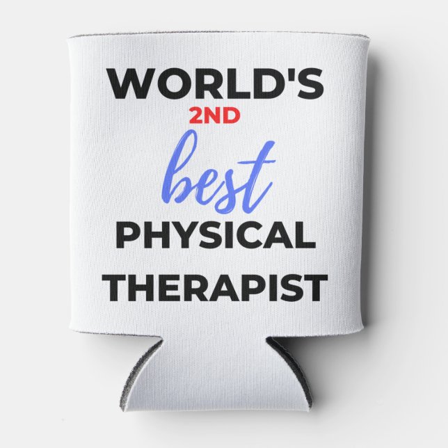 Porta-lata World's 2nd Best Physical Therapist 2 (Frente)