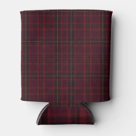 Porta-lata Xadrez Burgundy Elegante