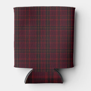 Porta-lata Xadrez Burgundy Elegante
