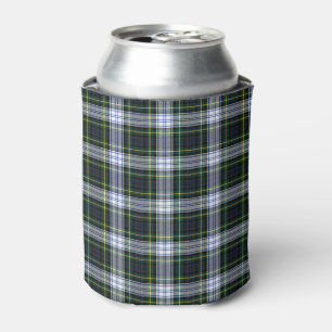 Porta-lata Xadrez Clan Gordon Tartã Verde Branco Roxo Xadrez