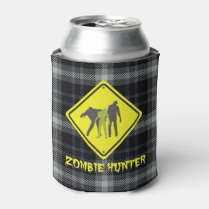Porta-lata Xadrez de Halloween Zombie Hunter