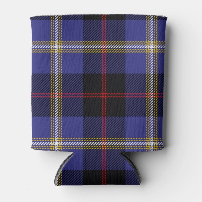 Porta-lata Xadrez do Scottish Clan Hill Tartan (Frente)