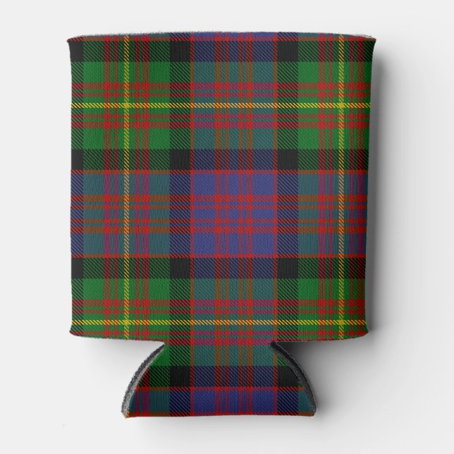 Porta-lata Xadrez escocesa Clan Carnegie Tartan (Frente)