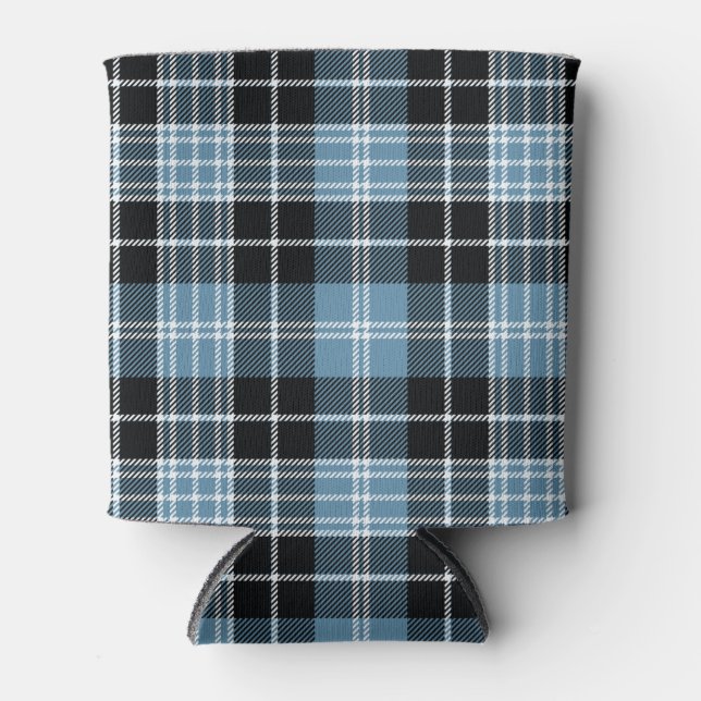 Porta-lata Xadrez escocesa Clan Clark Tartan (Frente)