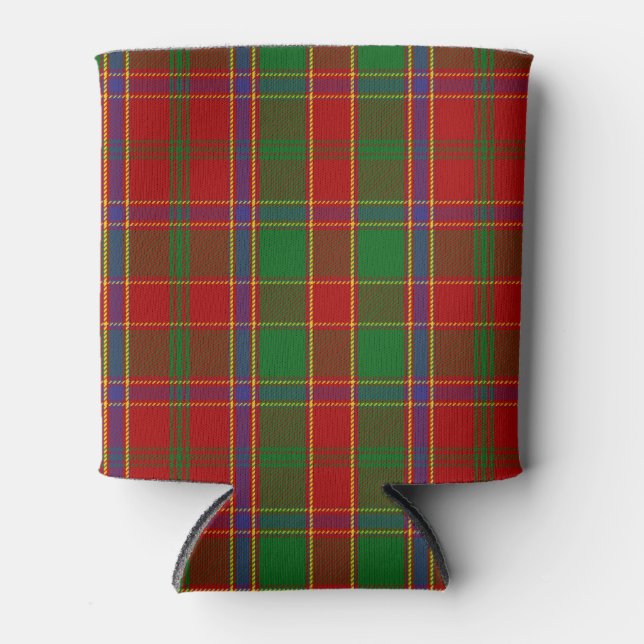 Porta-lata Xadrez Escocesa Clan Munro Tartan (Frente)