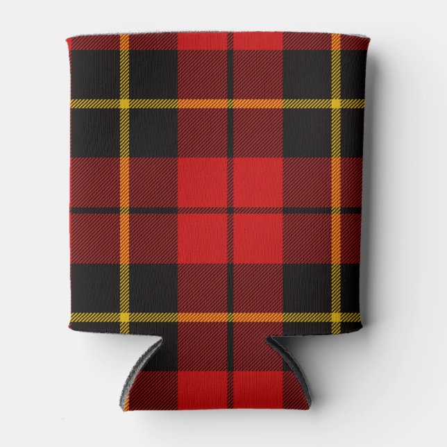 Porta-lata Xadrez escocesa Clan Wallace Tartan (Frente)