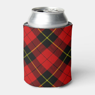 Porta-lata Xadrez preto Wallace Tartan