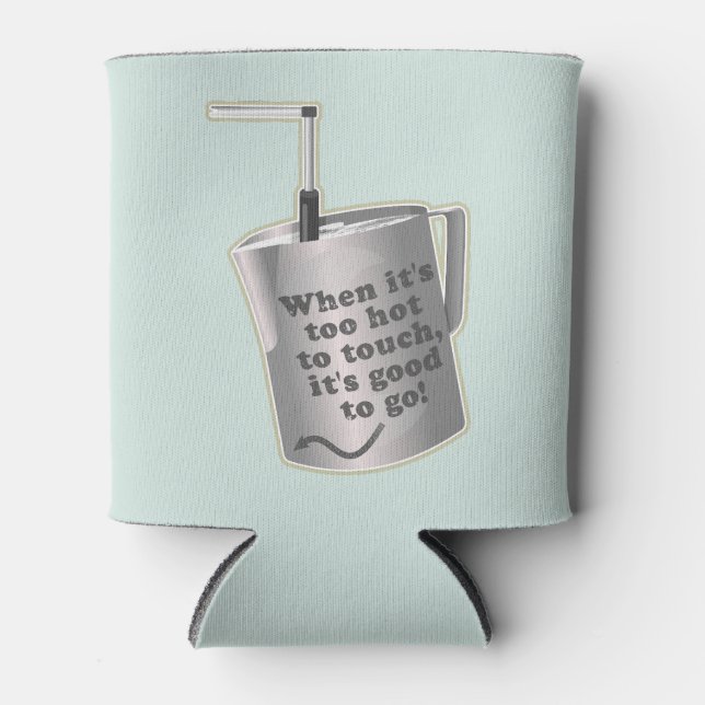 Porta-lata Xícara de leite de café Barista (Frente)