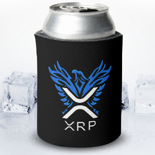 Porta-lata XRP - Criptomoeda XRP - Ascensão de logotipo XRP 