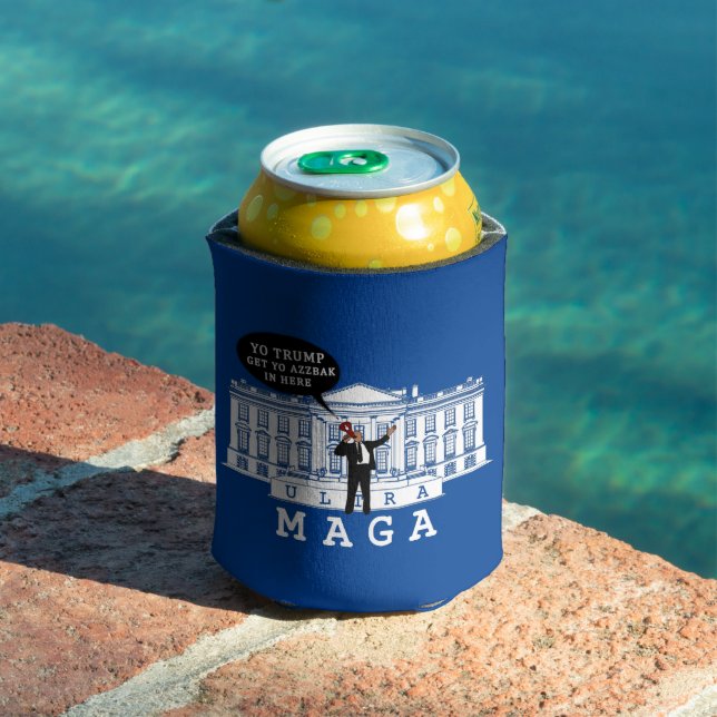 Porta-lata YO Back Trump 2024 | Whitehouse ULTRA MAGA (Piscina in situ)