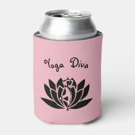 Porta-lata Yoga Diva design