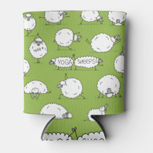 Porta-lata Yoga Sheep: Brincadeira Com O Esboço.