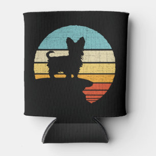 Porta-lata Yorkie Owner Retro Vintage 60s 70s Cachorro Lover