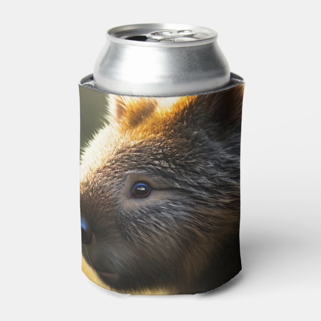 Porta-lata Young Australian Wombat, Can Cooler (Can Front)
