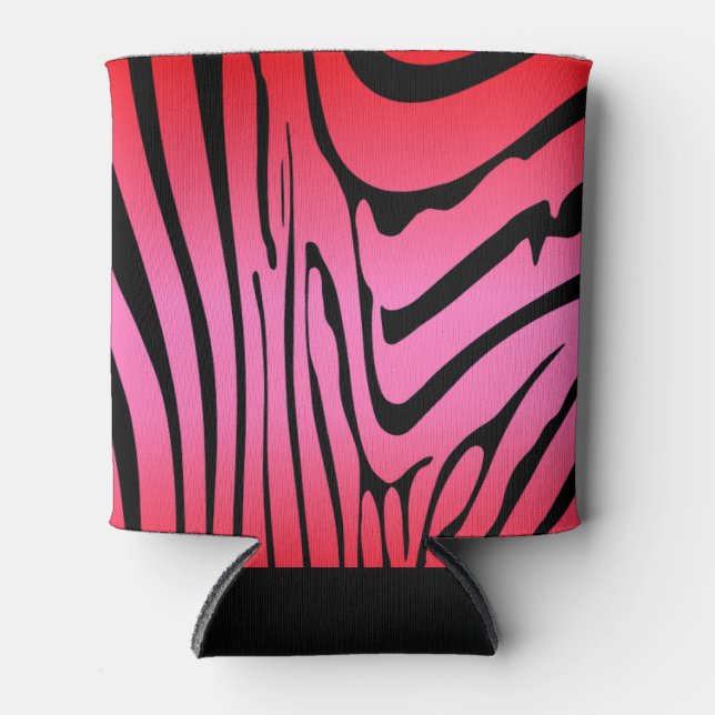 Porta-lata Zesty Zebra Red (Frente)