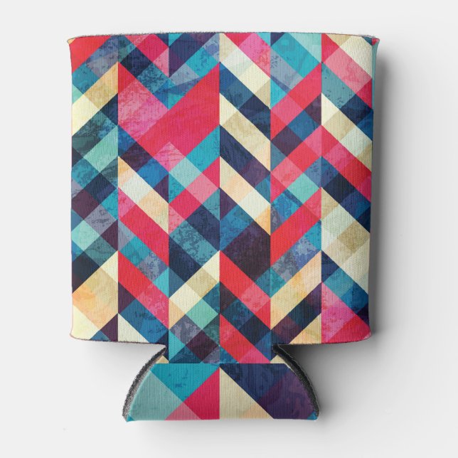 Porta-lata Zigzag de hipster: arraste o padrão sem soldadura. (Frente)