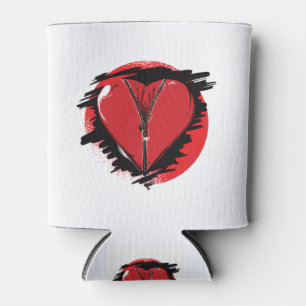 Porta-lata Zipper Heart