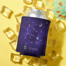 Porta-lata Zodiac Purple Gemini | Astrologia Cósmica Horoscóp