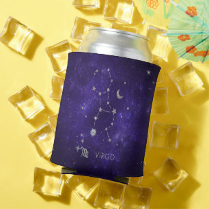 Porta-lata Zodiac Roxo Astrologia Cósmica Horoscópio