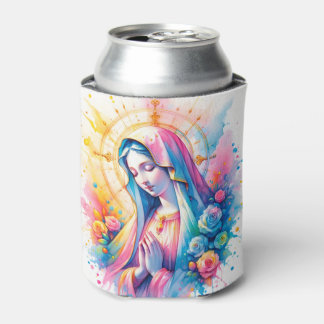 Porta-latas | Nossa Senhora Rezando | Cores d'água