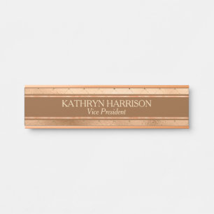 Porta Placa conhecida profissional Dourado brilhando de