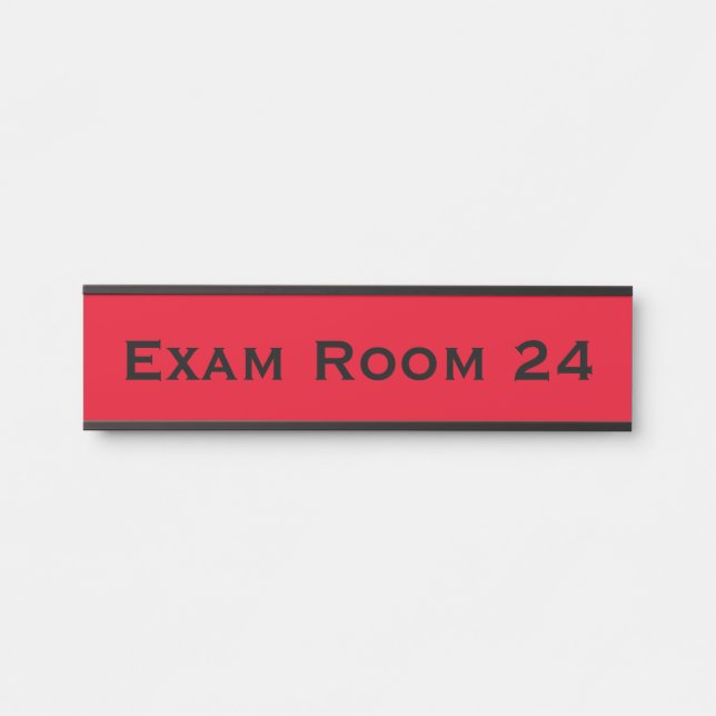 Porta Placa de Identificação da Sala de Exame do Dentist (Frente)