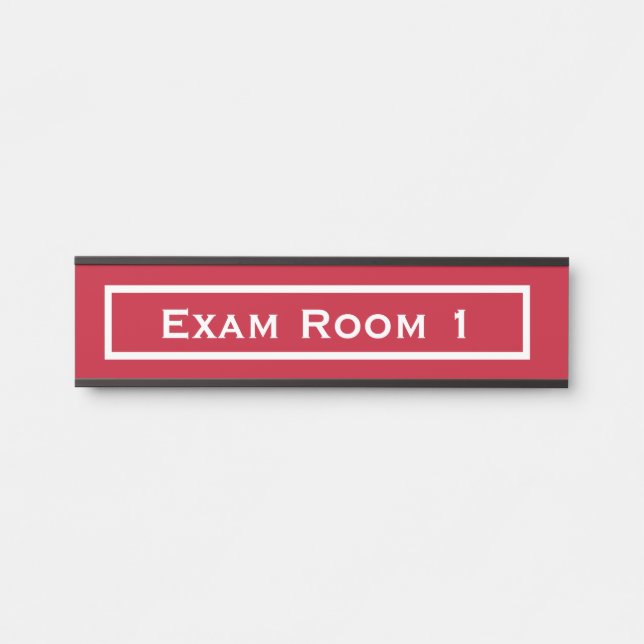 Porta Placa de Identificação da Sala de Exame do Dentist (Frente)