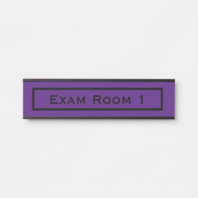 Porta Placa de Identificação da Sala de Exame do Dentist (Frente)