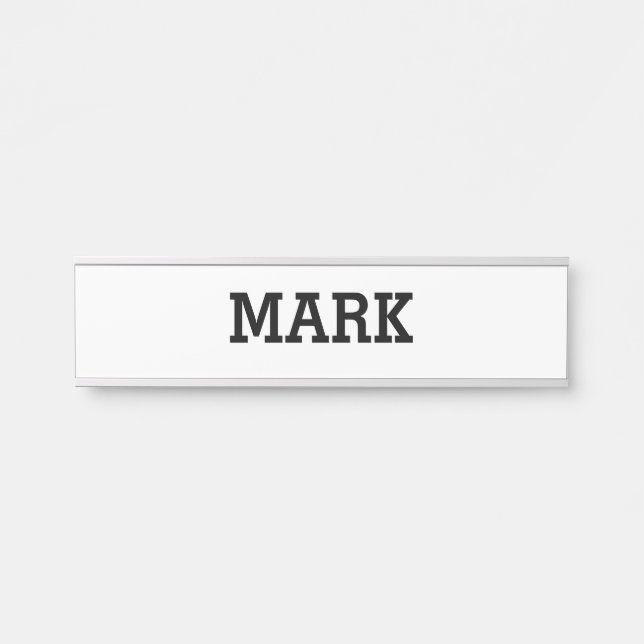 Porta Placa de Nome (Frente)