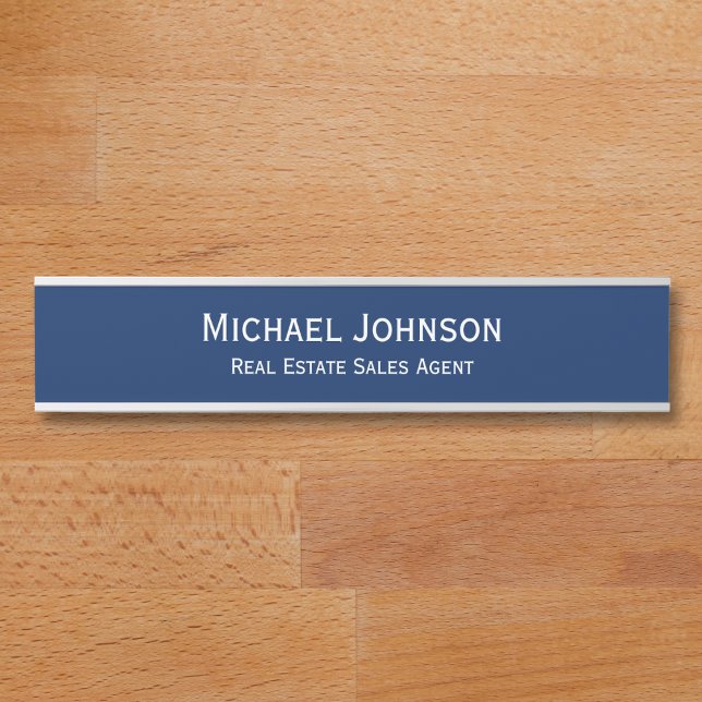 Porta Placa de Nome da Empresa de Escritório Moderno Tít (Modern Office Firm Name Plate Job Title Door Sign)