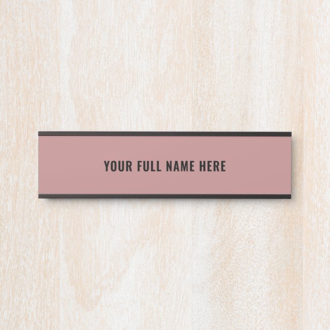 Porta Placa de Nome Personalizada com Cores e Fontes par (Frente)