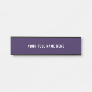 Porta Placa de Nome Personalizada Escolha a Fonte e as C