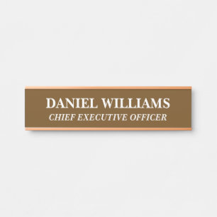 Porta Placa de Nome Personalizada Profissional para Port