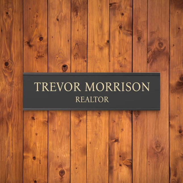 Porta Placa de Nome Personalizada Profissional para Port (Criador carregado)