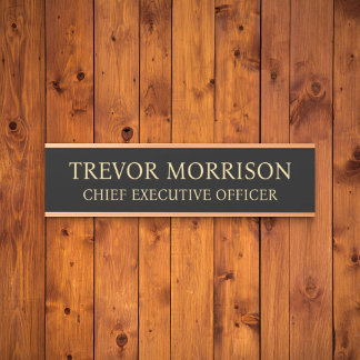 Porta Placa de Nome Personalizada Profissional para Port