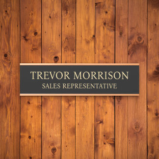 Porta Placa de Nome Personalizada Profissional para Port
