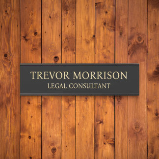 Porta Placa de Nome Personalizada Profissional para Port