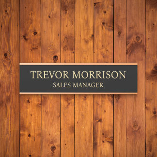 Porta Placa de Nome Personalizada Profissional para Port